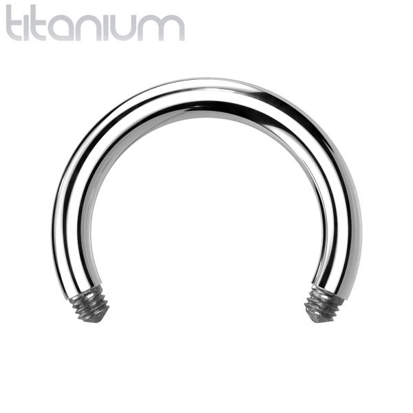 Ersatz-Hufeisen 1,2 mm aus G23 Titan - Horseshoe Circular Barbell