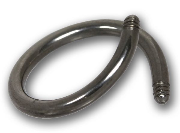 Ersatz-Spirale 1,2 mm aus Chirurgenstahl - Twister Circular Barbell
