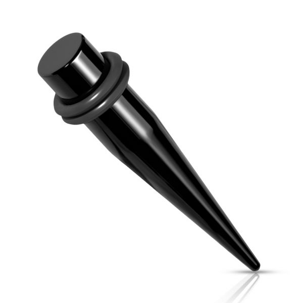 Dehnungsstab BLACK STEEL 1,6 - 10 mm aus schwarzem Chirurgenstahl Expander Taper Dehnstab