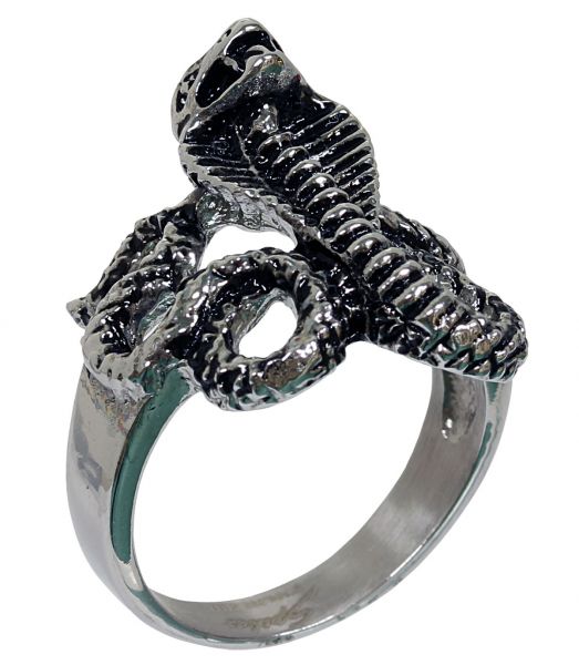 Edelstahl Ring COBRA Fingerring in verschiedenen Größen Biker