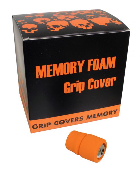 20 x Memory Foam Grip Cover ORANGE für 25 mm Grips Tattoo Griff Hülle steril