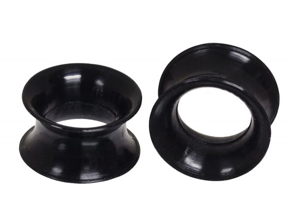 Flexi Flesh Tunnel 4 - 25 mm SOFT SILIKON in schwarz Ohrschmuck Plug