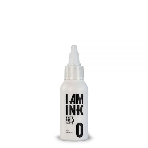 I AM INK First Generation WHITE RUTILE PASTE #0 - 50ml/100ml/200ml Tätowierfarbe Vegan - REACH-konfo
