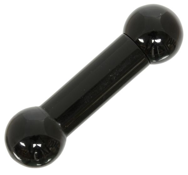 Hantel - Straight Barbell BLACK ACRYL 2,5 - 10,0 mm mit Kugeln Piercing Intimpiercing