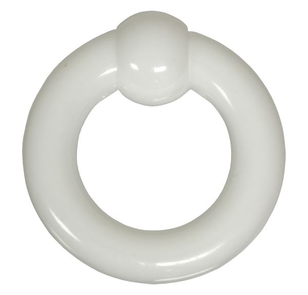 Klemmkugelring 1,6 - 10 mm aus weißem Acryl Ball Closure Ring Intimpiercing Piercing