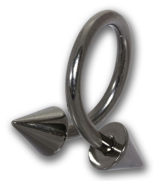 Spirale 1,2 mm aus Stahl mit Spitzen - Twister Circular Barbell