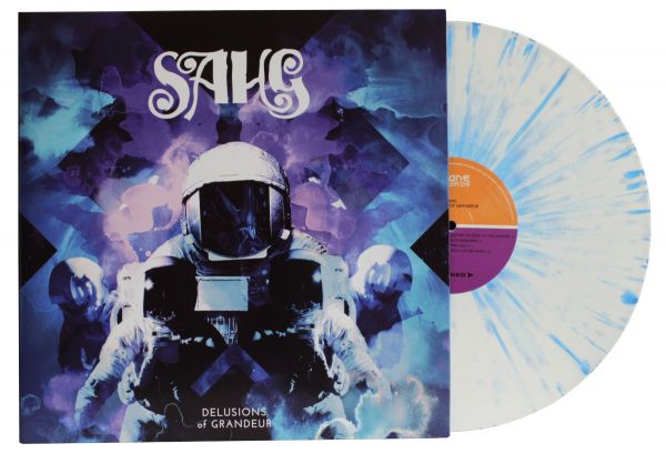 Sahg - DELUSIONS OF GRANDEUR LP - White/Blue Splatter Vinyl Schallplatte Limitiert