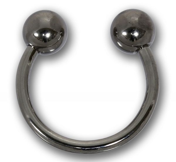 Hufeisen 1,2 mm aus Chirurgenstahl mit Kugeln - Horseshoe Circular Barbell