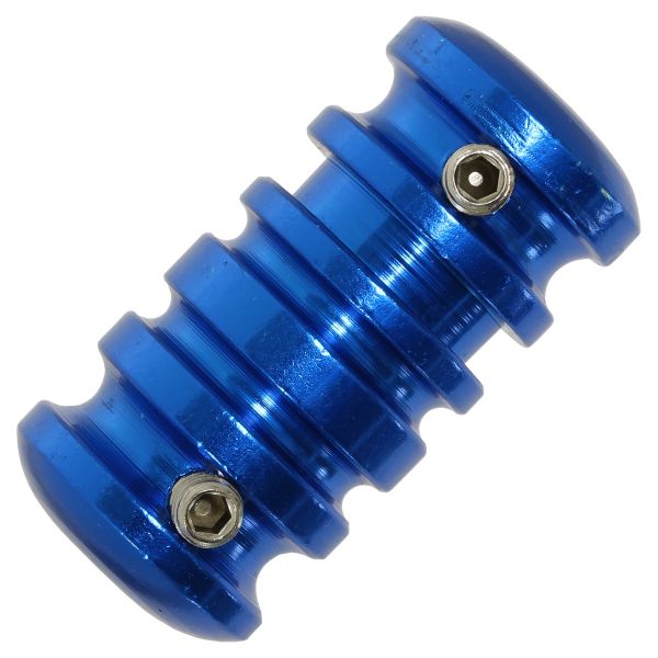 Aluminium Tattoo Grip 21 mm VERSION 3 Blau mit Hülse Griffstück