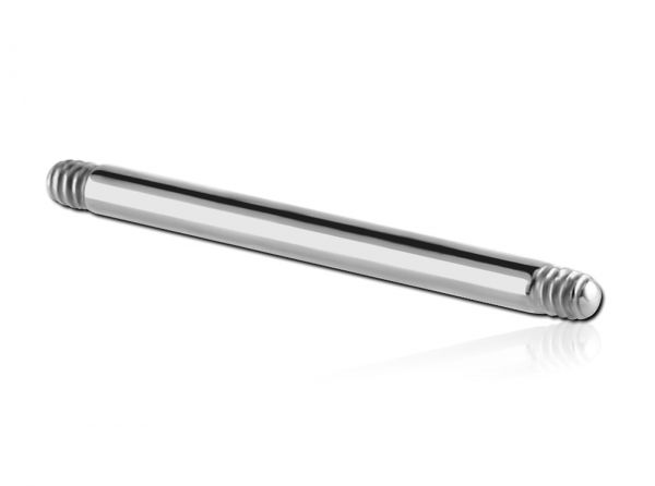 Ersatz-Hantel - Straight Barbell 1,6 mm aus Stahl Piercing Zungenpiercing Brustwarzenpiercing