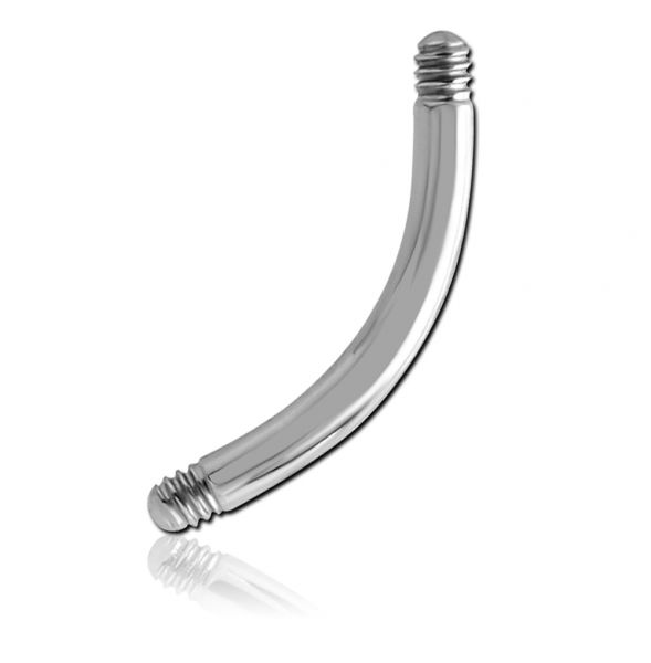 Ersatz-Banane 1,2 mm aus Chirurgenstahl Curved Barbell Piercing Augenbraue