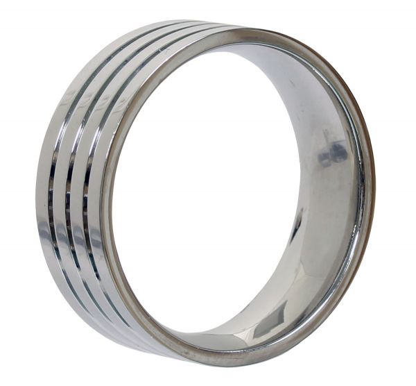 Edelstahl Ring mit 4 Rillen hochglanzpoliert in verschiedenen Größen Verlobungsring