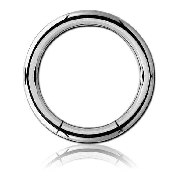 Segmentring - 3,0 mm aus Chirurgenstahl - Smooth Closure Ring
