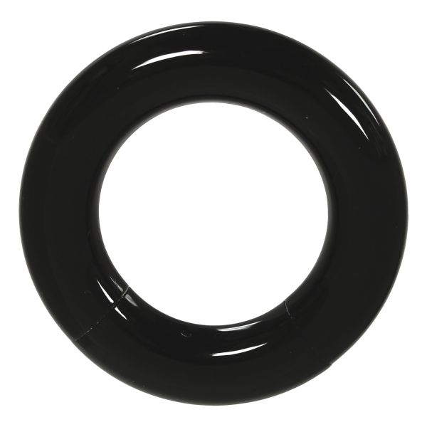 Segmentring 3,0 - 10,0 mm aus schwarzem Acryl Smooth Closure Ring Intimpiercing Piercing