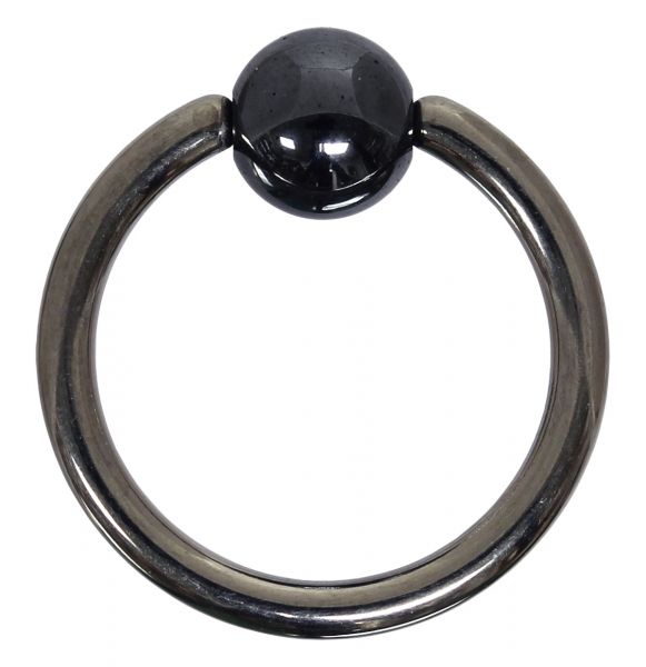 Klemmkugelring BCR 1,6 mm aus silbernem Titan Piercingring Lippenpiercing Brustwarze