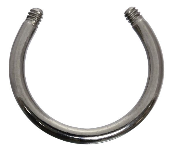 Ersatz-Hufeisen 1,6 mm aus Chirurgenstahl - Horseshoe Circular Barbell