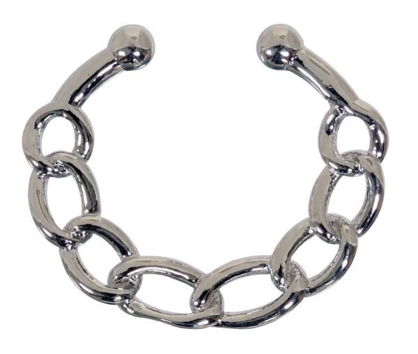 Septum Hänger KETTE - CHAIN Fake Piercing aus Messing in silber