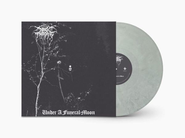 Darkthrone - UNDER A FUNERAL MOON LP - Silver/White Vinyl Schallplatte Record