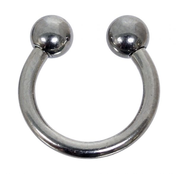 Hufeisen 1,6 mm aus Chirurgenstahl mit Kugeln - Horseshoe Circular Barbell