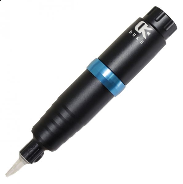 AVA Duke K2 Tattoo Pen - BLAU/SCHWARZ - 25 mm Tattoomaschine Allrounder - Magnet-Clipcord