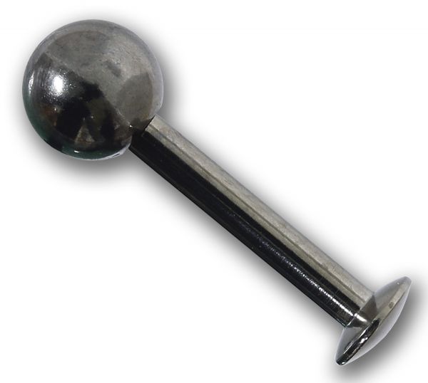 Labret 1,6 mm aus Titan mit Kugel Lippenpiercing Labret Stud
