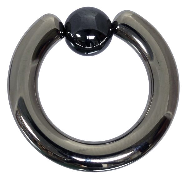 Klemmkugelring BCR 4,0 mm aus silbernem Titan Piercingring Intimpiercing