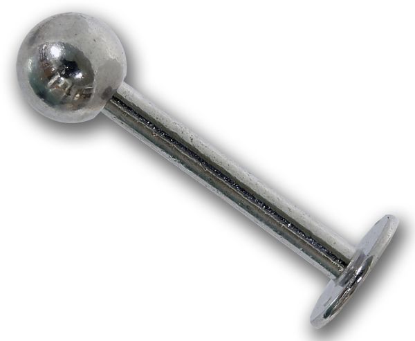 Labret 1,0 mm aus Chirurgenstahl mit Kugel Lippenpiercing