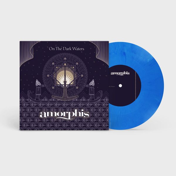 Amorphis - ON THE DARK WATERS 7" LP - Blue/White Marbled Vinyl Schallplatte - Limited Edition
