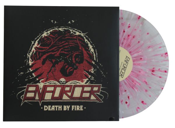 Enforcer - DEATH BY FIRE LP Splatter - Pink-Transparent Vinyl Schallplatte